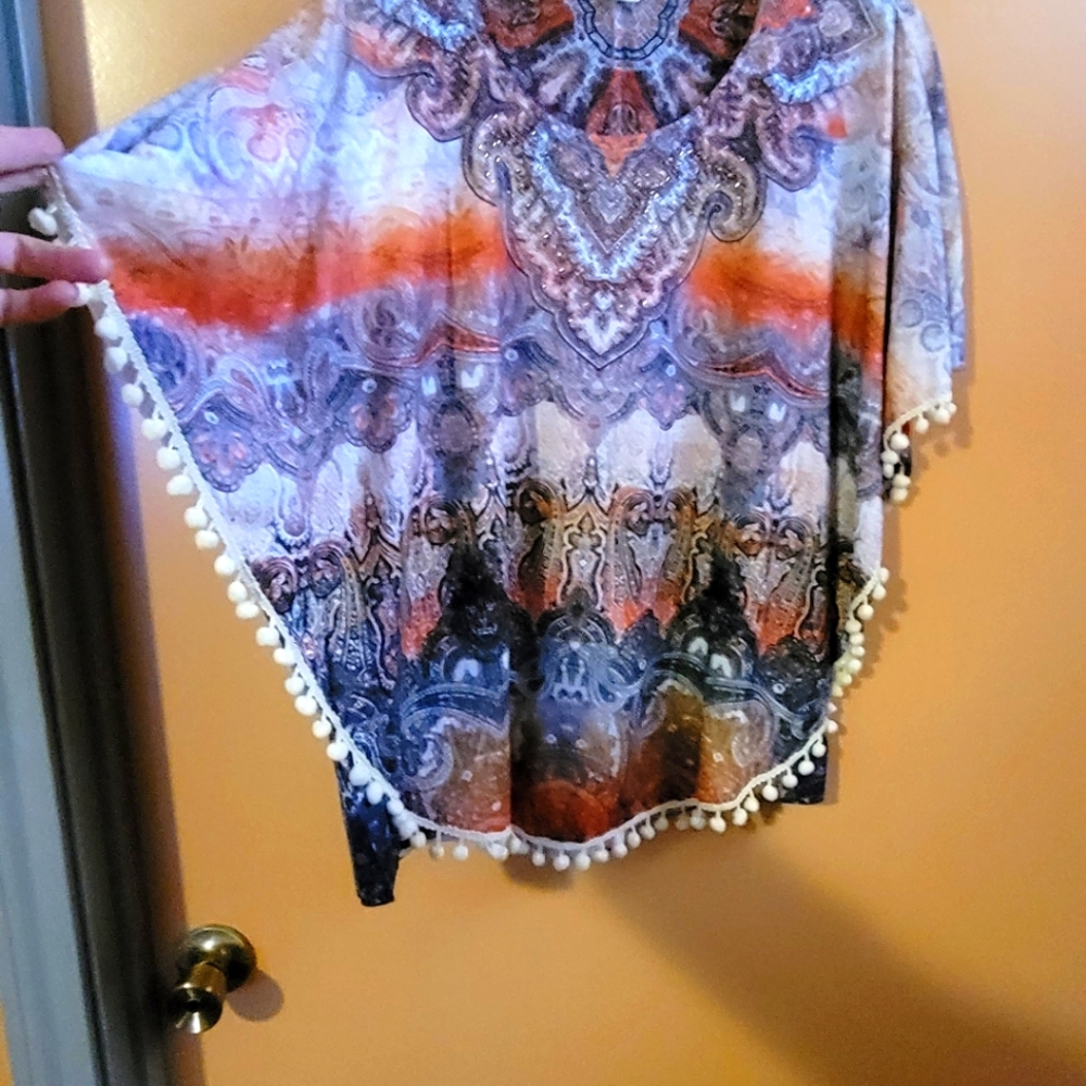 World Unity winged sleeved blouse